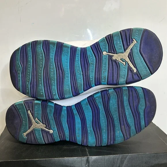 Air Jordan retro 10 white/Concord – blue Lagoon – black. - Picture 8 of 8
